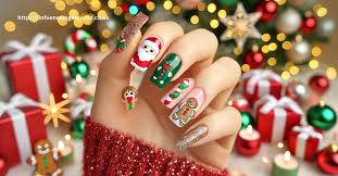 What makes acrylic:um66km109vq= Christmas nails unique?